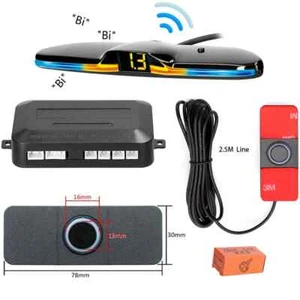 13mm Cars Parking Sensor LED Backlight Display Backup Detector Assistant Kit - Picture 1 of 19