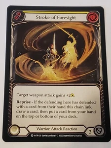 Stroke Of Foresight (Yellow) WTR139 Flesh And Blood Tcg NM Welcome To Rathe... - Bild 1 von 2