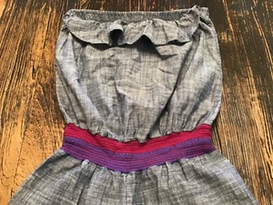 Cleo Girls Juniors 100% Cotton Shorts Gray Romper Jumpsuit Playsuit Sz.S(Chico) - Picture 1 of 12