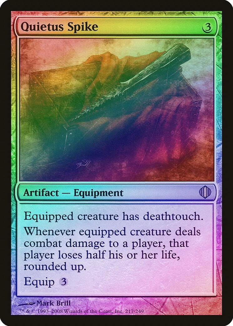 Quietus Spike FOIL Shards of Alara NM Artifact Rare MAGIC MTG CARD ABUGames