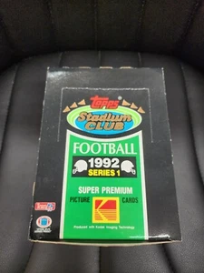 1992 Topps Stadium Club Football Series 1 Box 36 Packs, Factory Sealed MINT - Picture 1 of 5