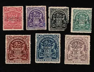 OPC 1900er Rhodesien Probe Perfin Lot neuwertig 41449 - Bild 1 von 2