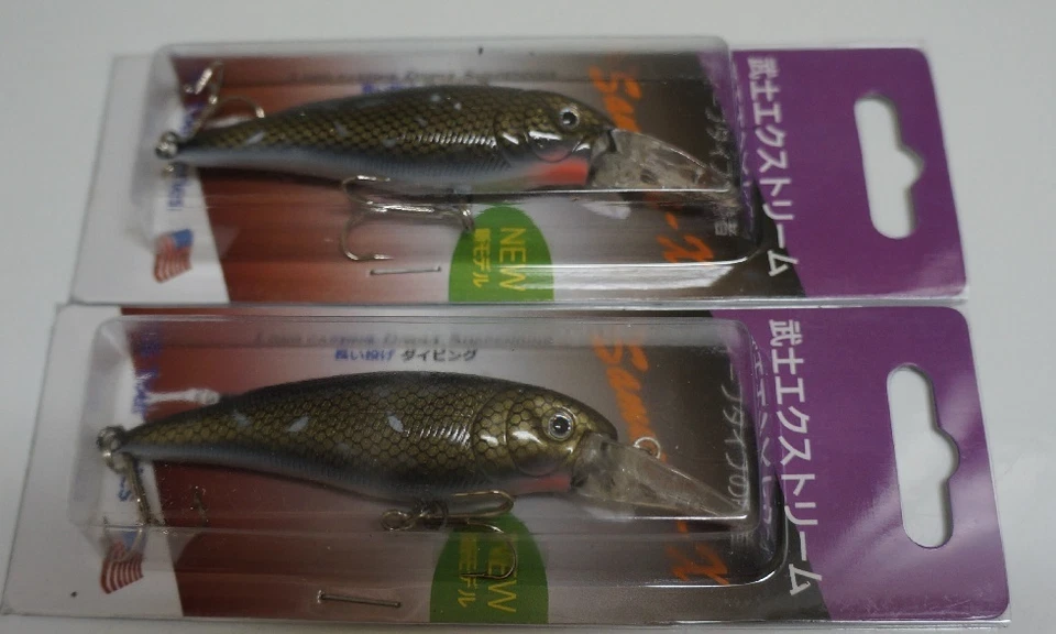 Juego de dos señuelos de pesca de 4,25" de largo Crankbait Minnow Baits (Juego Minnow) Foto 1 de 1