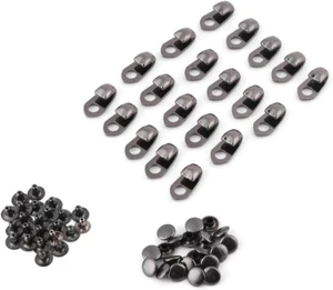 20Pcs/Set Lace Fittings, Boot Hooks with Rivets for Climb Hiking Shoes Work Out - Picture 1 of 12