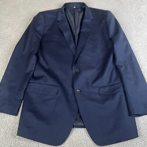 Bonobos Blazer Men 46L Blue Wool Blend Slim Fit Stretch Sports Coat Jacket Italy - Picture 1 of 20