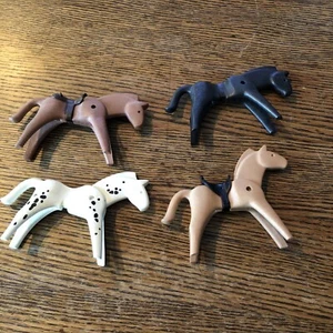 Lote De (4) Caballos Playmobil Geobra Vintage (lote #5) - Imagen 1 de 15