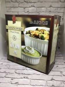 Corningware french white 6 pieces NEW IN BOX NEVER OPENED 2009 - Picture 1 of 5