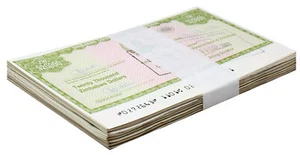 Zimbabwe 20000 Dollars Travellers Cheque Issue, 2003 ND, P-18, Used X 100 PCS - Picture 1 of 2