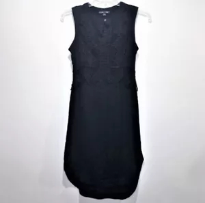 Vestido para mujer Gypsy 05 Global Village talla XS negro ganchillo algodón gasa agujero de llave - Imagen 1 de 7