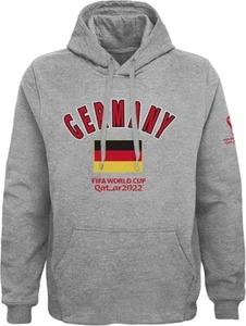 Sudadera con capucha polar Outerstuff para hombre Copa Mundial de la FIFA, gris jaspeado, Alemania XXL - Imagen 1 de 1