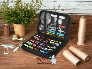 128 kits de costura hágalo usted mismo caja multifunción juego de puntos de hilo agujas de tejer - Imagen 1 de 8