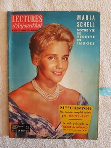 LECTURES D'AUJOURD'HUI N°234 23/2/1957 MARIA SCHELL RORY CALHOUN HENRI VIDAL - Picture 1 of 13