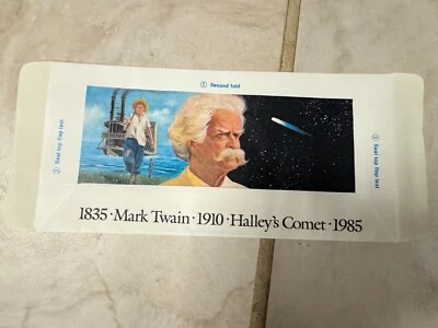 Mark Twain Haleys Comet USPS STAMP/ENVELOPE 1985 - Near Mint - Image 1 of 2