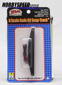 ATLAS SPUR N CODE 80 SCHNAPPGLEIS FERNWEICHENMASCHINE - LINKS Zug ATL2715 NEU - Bild 1 von 2