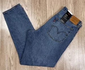 Levis Premium Jeans Womens 31 Blue Button Fly Wedgie Tapered High Rise NEW NWT - Picture 1 of 12