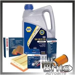 Service Kit for Vauxhall Corsa E 1.4 Petrol 2014-2020 Bosch Filter & Plugs & Oil - Picture 1 of 5