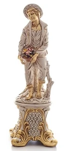 MAURISCHER BAUER FIGUR ELFENBEIN GOLD KERAMIK EINRICHTUNG HAUS WOHNZIMMER - Bild 1 von 1