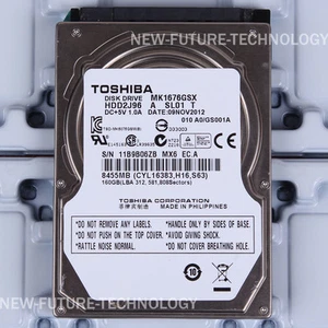 For TOSHIBA MK1676GSX 160 GB HDD 2.5" 8 MB 5400 RPM SATA Laptop Hard Disk Drive - Picture 1 of 2