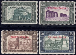 1930 Tripolitania SC# B50-B53 -Types of Italian Semi Postal - Overprinted - M-NH - Picture 1 of 2