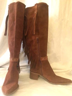 BOTAS CON FLECOS DE GAMUZA BRONX DAMAS MARRÓN TALLA 6.5 Foto 1 de 4