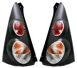 Rückleuchten Set für Peugeot 107 Citroen C1 Heckleuchten Schwarz links + rechts - Bild 1 von 2