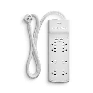 NXT Technologies 8-Outlet 2 USB Surge Protect 6ft Crd 2100 Joules NX54317 - Zdjęcie 1 z 6