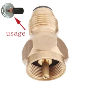 ! Propane Refill Adapter Lp Gas Cylinder 1 LB Cylinder Tank Coupler - Picture 1 of 12