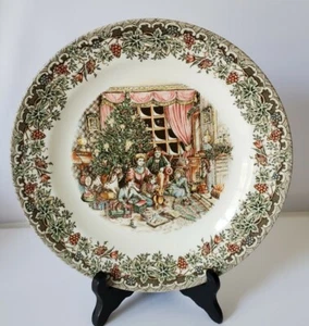 Churchill Viktorianisch Weihnachten Braun Mehrfarbig Essteller 10"  - Bild 1 von 5