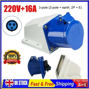 Presa di rete attacco femmina con patta camper caravan camper 16A 220V - Foto 1 di 12