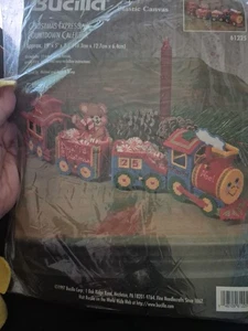 Bucilla Plastic Canvas Christmas Express Countdown Calendar Kit Vintage sealed - Picture 1 of 8