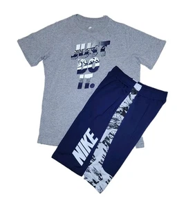 Nike Dri-fit Youth XL JDI Crewneck Tshirt & Athletic Shorts Outfit - Picture 1 of 8