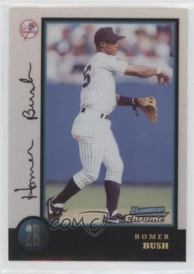 1998 Bowman Chrome Refractor Homer Bush #166 - Image 1 of 2
