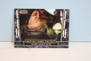 Tarjeta coleccionable del 40 aniversario de Star Wars 2017 #35 Meeting Jabba the Hutt - Imagen 1 de 2
