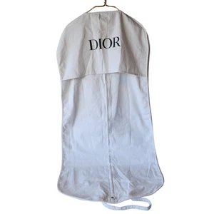 Christian Dior Garment bag travel hanger zipper 50 x 23 clean cotton - Picture 1 of 6