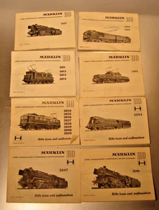 Märklin HO:   Konvolut  8  Beschreibungen   - Triebwagen - Loks Orignal (36) - Bild 1 von 3