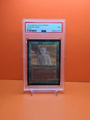 🟢🟢🟢 1993 MAGIC The Gathering CAMOUFLAGE BETA PSA 7 🟢🟢🟢 - Image 1 of 2