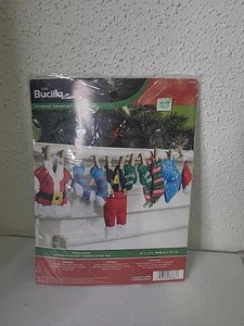 Bucilla Embroidery Kit #86683 Christmas Santa's Laundry Felt Garland  - Picture 1 of 10