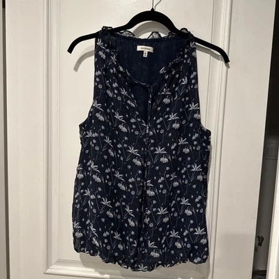 Blusa boho sin mangas Max Studio cuello en V talla L Foto 1 de 3