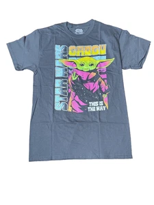 Star Wars Grogu Shirt Mens Medium Charcoal This Is The Way Mandalorian Tee - Picture 1 of 8