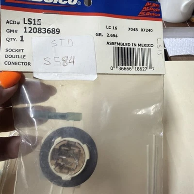 🔥ACDelco LS15 GM 12083689 Enchufe de luz de señal de giro trasero Foto 1 de 4
