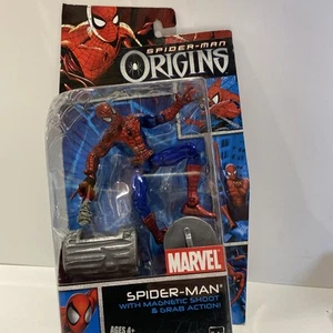 Figura de acción Hasbro Spider-Man Origins Spider-Man con disparo magnético 2006 nueva en caja - Imagen 1 de 14