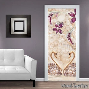 Türtapeten Selbstklebende Wandbild Tür Poster Luxus Diamant Schmuck 1434 - Picture 1 of 2