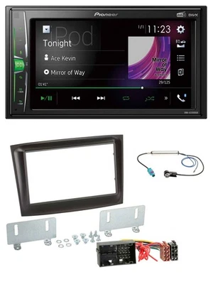 Pioneer 2DIN MP3 DAB USB Bluetooth Autoradio für Fiat Doblo ab 2015 schwarz - Bild 1 von 4