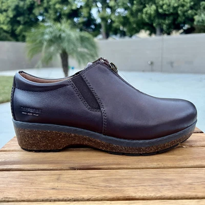 Josef Seibel Womens Shoes 7 Clogs Leather Platform Wedge Nurse Comfort Brown - Image 1 of 4