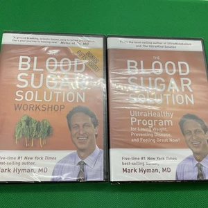 THE BLOOD SUGAR SOLUTION DVD & THE BLOOD SUGAR SOLUTION WORKSHOP DVD - DR. HYMAN - Picture 1 of 2