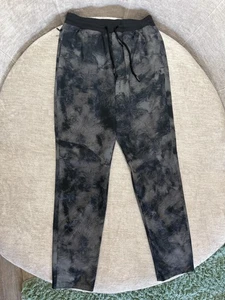 Under Armour Pants Mens Medium Black Gray Tie Dye Joggers Zip Pocket Athletic - Picture 1 of 9