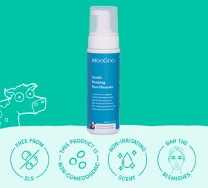 MooGoo Foaming Face Cleanser 200ml – Natural Gentle Facial Wash Sensitive Skin - Picture 1 of 3