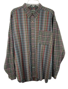 Camicia manica lunga vintage anni 90 Dockers Authentics multicolore a quadri uomo taglia XL - Foto 1 di 9