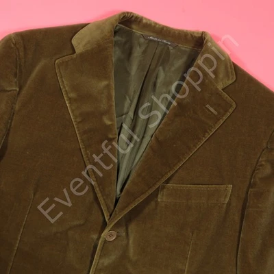 Canali Velvet Blazer Mens 42R Brown Smoking Dinner Jacket 3B 2V - Image 1 of 4