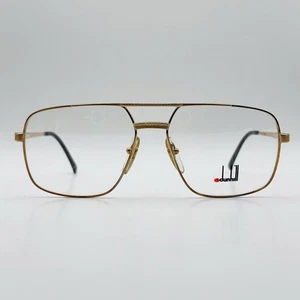 Dunhill occhiali da vista uomo donna quadrati oro MOD 6068 true vintage anni 80 NOS - Foto 1 di 11